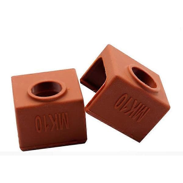 MK10 Extruder Hotend Kit Heated Block Nozzle Thread Heatbreak Throat Silicone Cover Default Default