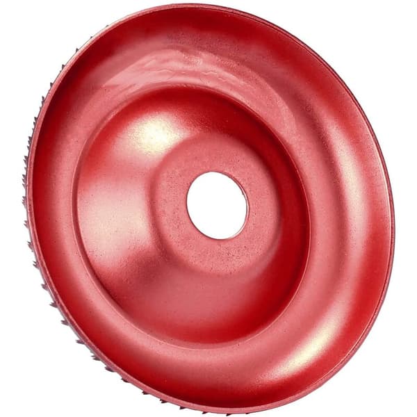 Wood Angle Grinding Tool for Angle Grinder Carbide Coating Drill Forming 16mm Bore (Burgundy)