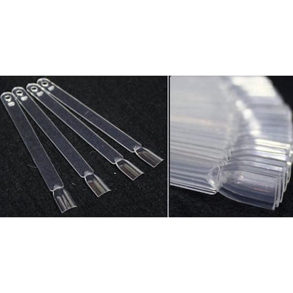 Displaytips, smidig prøvekort / display med tips i plexiglas