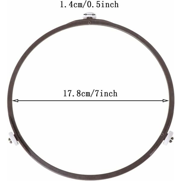 Microwave Turntable Support 17.8cm Diameter 1.4 Universal Microwave Accessory Glass Ring
