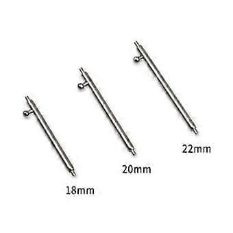 2 stk 18/20/22mm Rustfrit Stål Quick Release Urrem Fjederstifter (18mm)