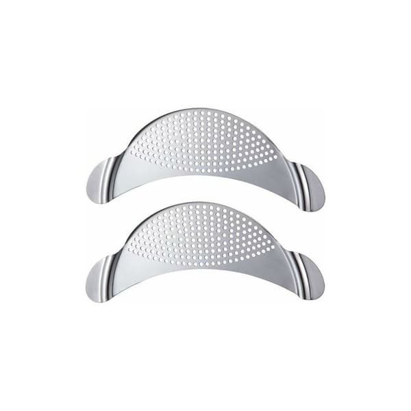 2 Stainless Steel Strainers Funnel Strainer Clamp Strainer Noodle Strainers Waterproof Vegetable Noodle Strainers Steamer Dish Rack Kitchen Utensils