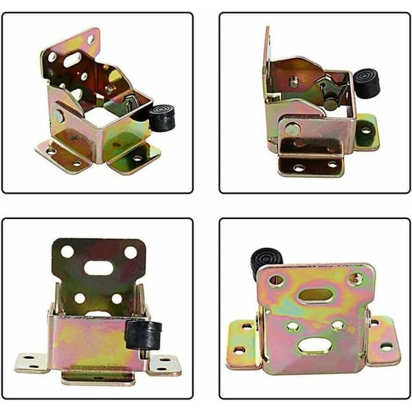 4 pcs 75 x 60 x 55 mm Folding Locking Extension Table Leg Feet Foldable Bracket with 40 Screws