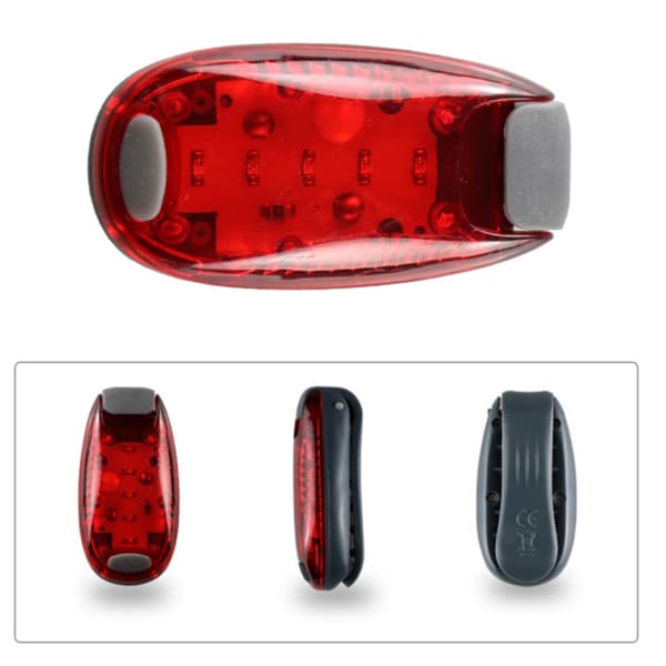 Multifunctional Bicycle Taillight LED Bike Rear Light 5LED Backpack Light Mini Bicycle Helmet Lights Brake Taillight 1 pc Red Light