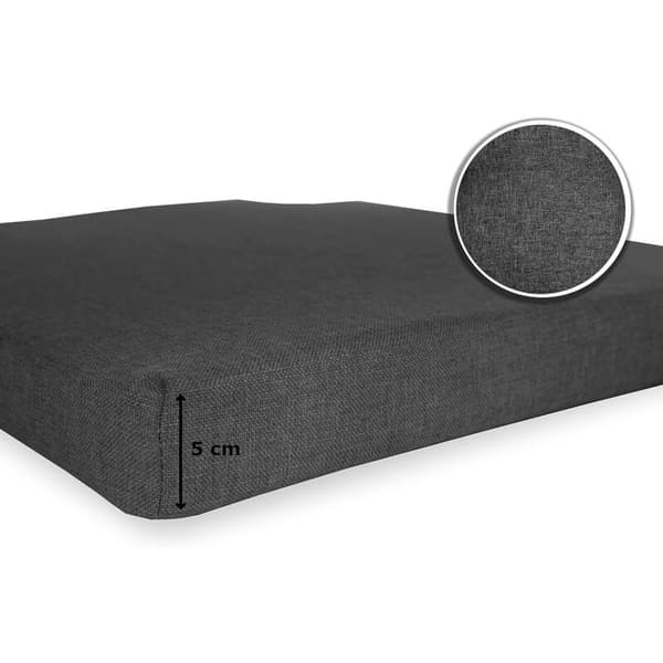 Sett med 4 trapesformede stolputer - 42x35cm med avtakbart vaskbart trekk [JUN]