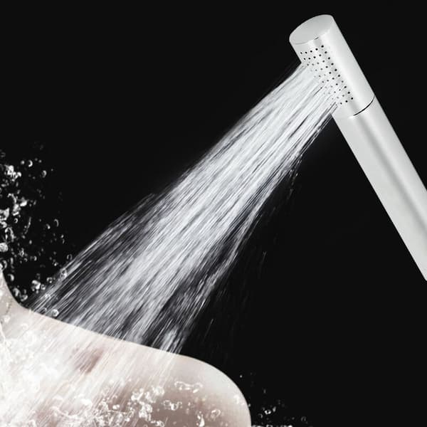 Household Handheld Shower Water Saving Bathroom Spray Nozzle Home Use Accessory (Round Head) (Round Head)