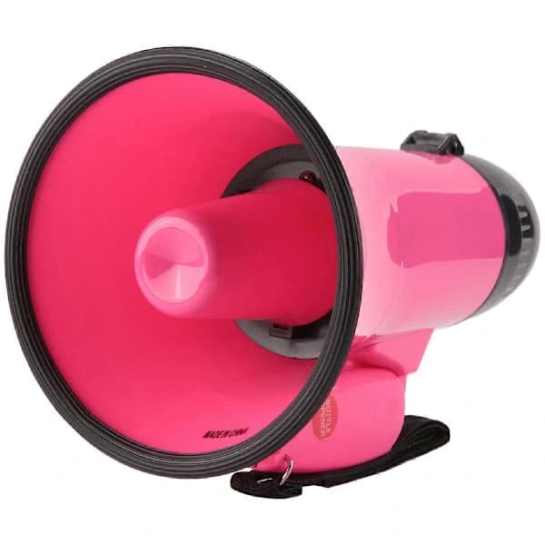 25 Watt Kompakt Megafon Högtalare PA-system - Rosa