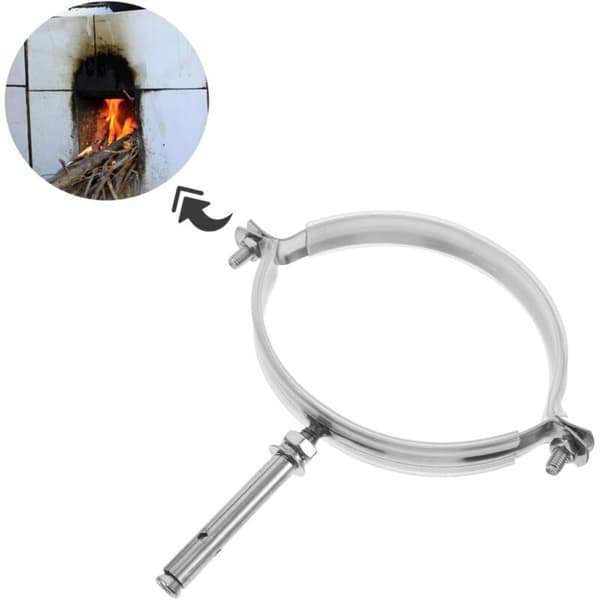 4 st Rostfria Skorstensrör Väggfästen Kaminrörsstöd (16mm)
