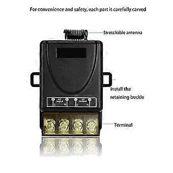 High Power 433Mhz Wireless Remote Control Switch 220V 30A 1CH RF Receiver Module Transmitter for Li