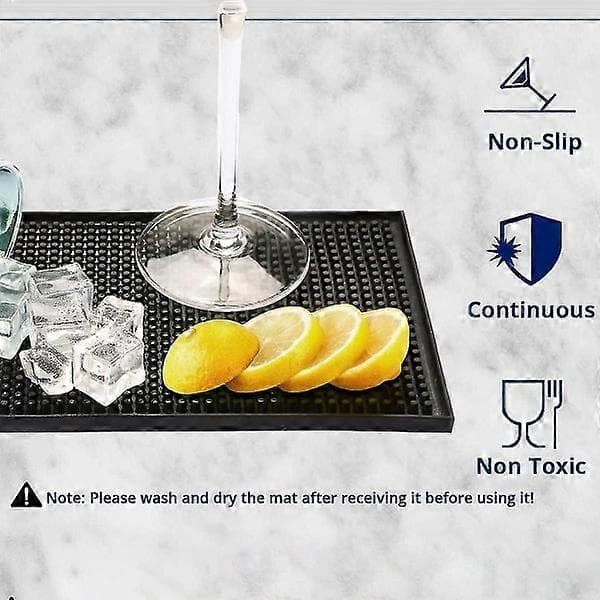 Café Bar Serveringsmatte Silikonmatte Sklisikker Tampermatte Liten Dreneringsmatte Tilbehør