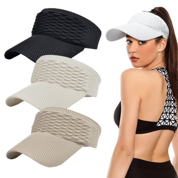 Knitted Hat Sun Protection Elastic Top 3-Pack for Women