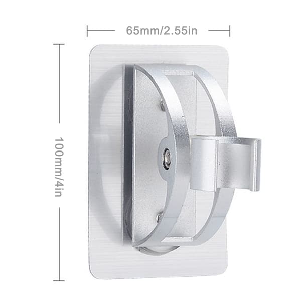 Self-adhesive Shower Arm for Head Holder Adjustable Wall Mounted Fixed Base Plate for Home Bathroom Accessories-Parts