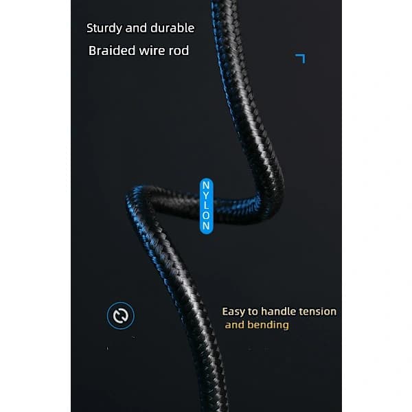NA/2-pak USB-C 5A Ladekabel 2M Hurtigopladning Ekstra Lang Sort