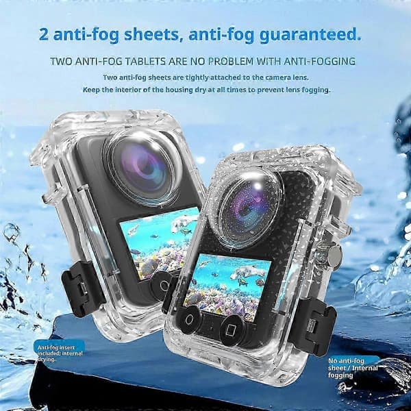 For DJI Osmo 360 Action Camera Waterproof Housing Magnetic Quick Release 60m Underwater Case with 2-