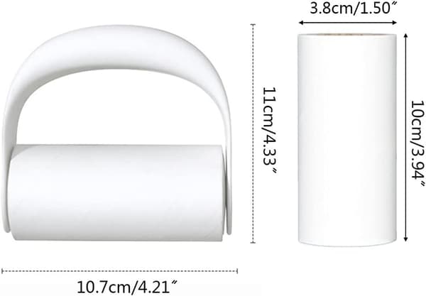 1 pc (Orange) Travel Portable Mini Lint Roller Tape Extra Sticky