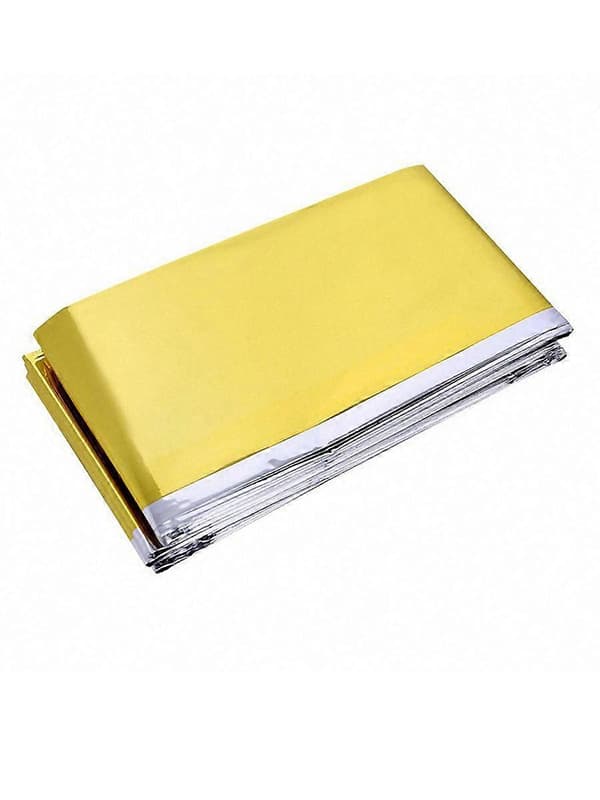 Outdoor Emergency Blanket XL, 160x210 cm, silver/silver