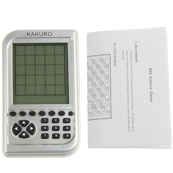 5 x 5 Electronic Kakuro Game Large Screen Square Machine Not Specified Not Specified
