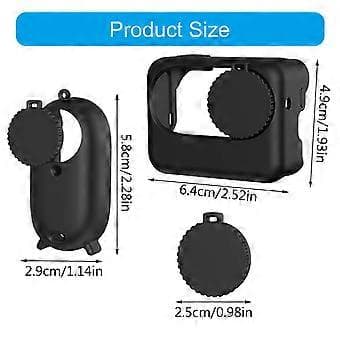 Silicone Case for 360 GO 3S Camera, Scratch-Resistant Protective Thumb Camera, Silicone, Soft Skin Cover, Camera Accessories (6)