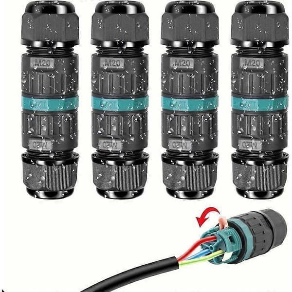 IP68 Waterproof Electrical Connectors - 3-Wire Cable Connector, Outdoor Waterproof Junction Box. Waterproof Junction Box for Cables 9