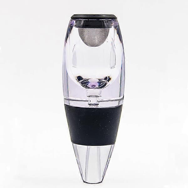 Black Wine Aerator Including Base, Enhanced Flavors with Smoother Finish