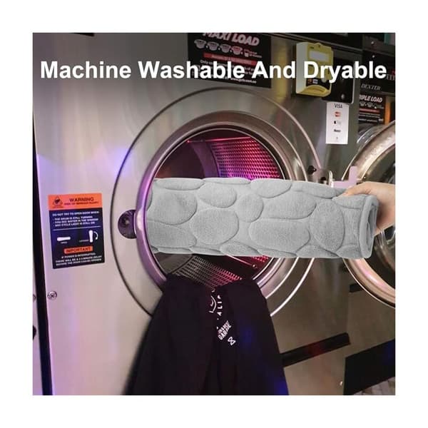 Memory Foam Bath Mat Non-Slip Bath Mat High Quality Absorbent Bath Mat Machine Washable (Grey)