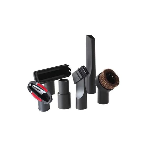 6 st/1 set Universella dammsugartillbehör Hästborste Adapter Borstbyte, Svart