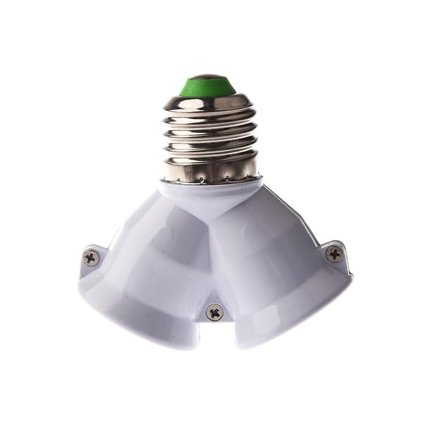 3x E27 1 til 2 E27 LED-pæreadapterkonverterdeler shuntbasefatning