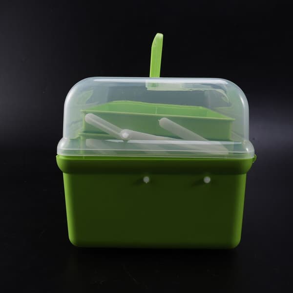Green Multi-layer Medical Box Plastic Storage Box Portable Plastic Storage Box Office Supplies Storage Box