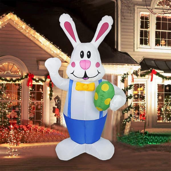 Easter Inflatable Standing Rabbit Inflatable Model Luminous Holiday Decoration