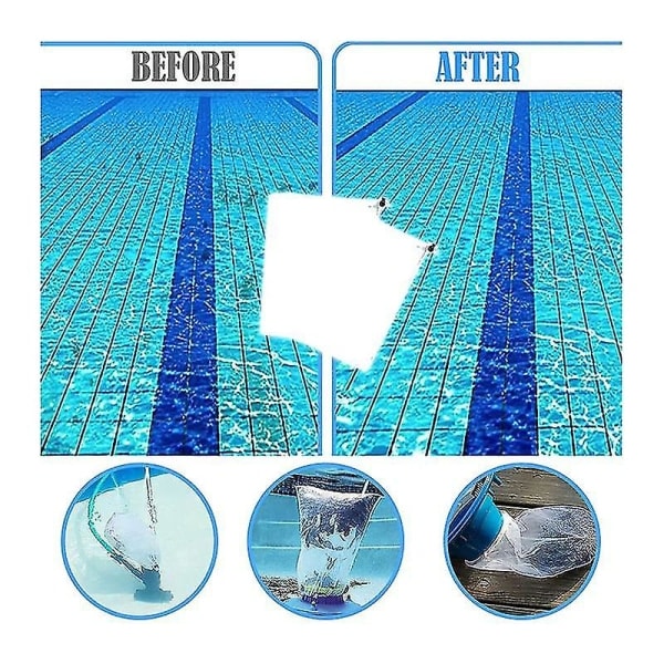10-pack Pool Finmaskig påse för dammsugare, 9x12 tum ersättningspool Jet Vacuums Dragsko Nylon, F