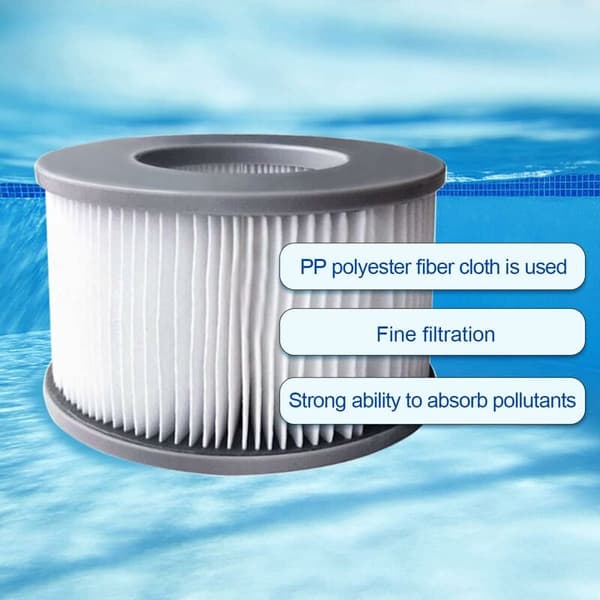 2-pak erstatningsfiltre til Mspa FD2089 - Filterpatronpumpe til swimmingpools, boblebade og spa