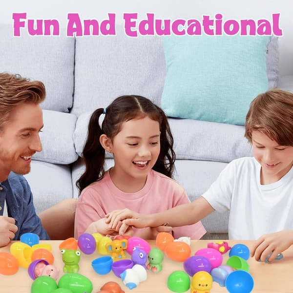 24 stk. påskeegg med sakte stigende squishy-leker for barn