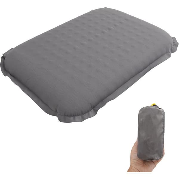 Inflatable camping mat, 5 cm thick, lightweight beach mat, suitable for camping, arenas and bleachers, grey.