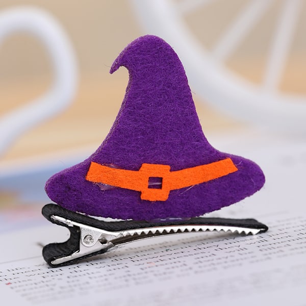 3 kpl Halloween-hiuspinnit Lepakko Kurpitsa Haamu Kissa Noitahattu Barrette Tyttöjen Alligator-pinnit Hiusasusteet Halloweenille