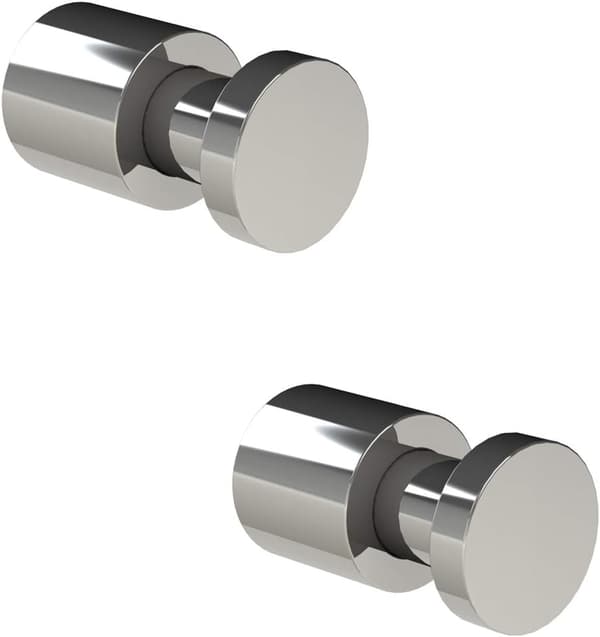 Håndklædekrog, Krom (2-pak), 29x19x19mm