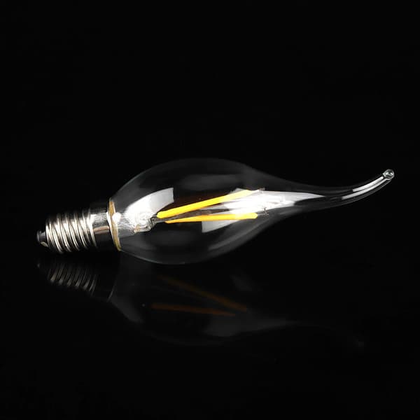 E14 2W LED Bulb Light Shape Flame Shape Warm White Light AC 220V (2W)