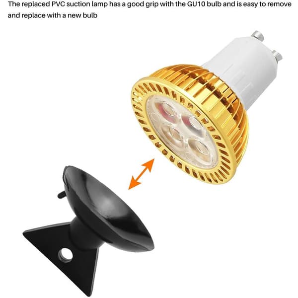 25 st Series Bulb Changer Lamp Changer Head PVC Suction Cup Lamp Replacement for LED Halogen Mini Track Lights