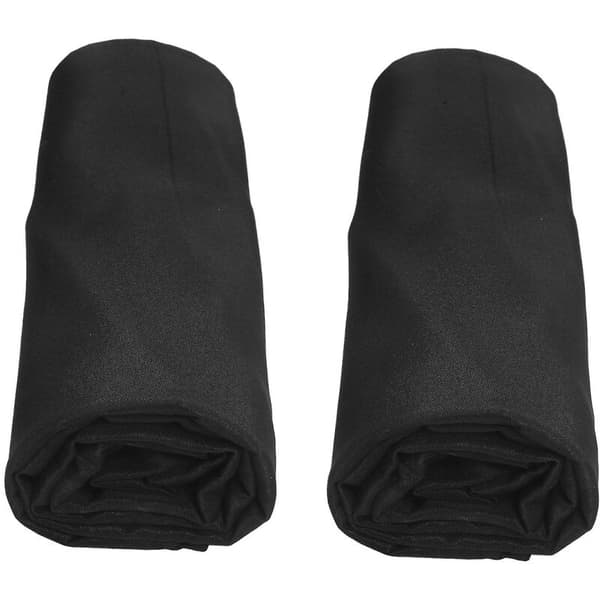 2 stk svart duk, 6 fot rektangulær duk - vaskbar flekk- og rynkefri polyester