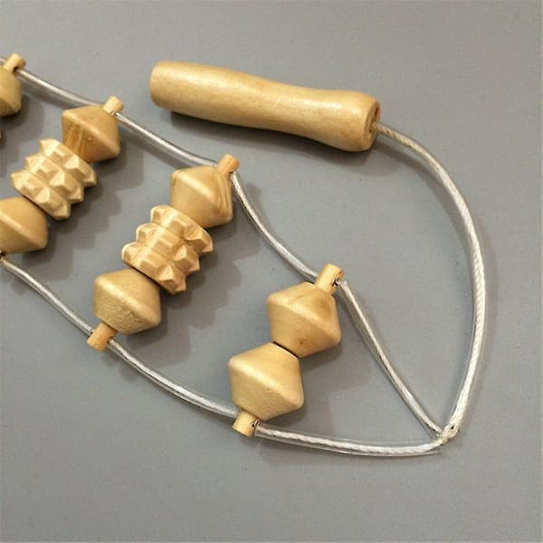 Massager Wood Back Massager Roller, Therapy Massage Tool