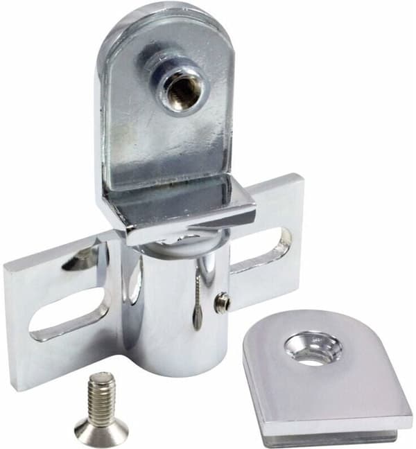 Hængsel til glasbrusedør - rustfrit stål - 1 stk. - 25 mm hulflange