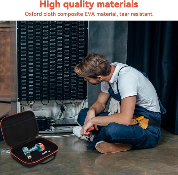 (S)Electric Drill Storage Bag, Tool Bag, Tool Container Oxford Cloth, Accessory Storage Bag Cu