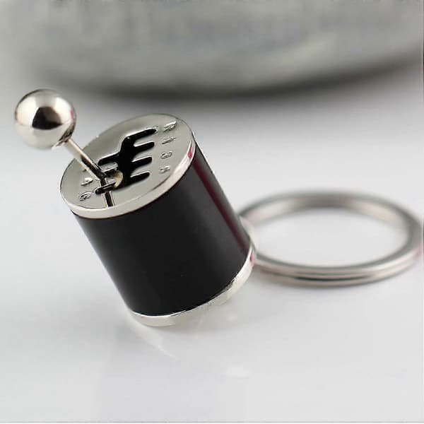 Creative Six-Speed Manual Gearbox Keychain and Chain