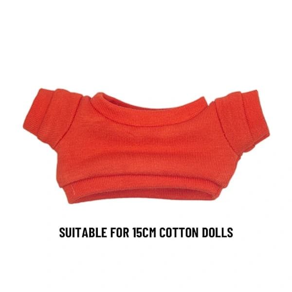 15 cm T-shirt för dockkläder Tecknad docka 6 6 6