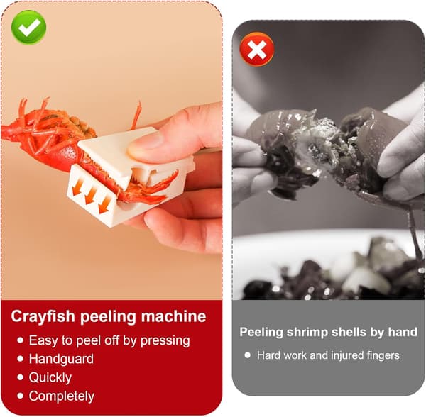 Pieces Crayfish Peeler Efficient Crayfish Peeler Portable Shrimp Peeler Tool Kitchen Gadgets for Peeling Cooked Shrimp Tails