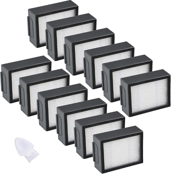 12-pack filter kompatibla med Irobot Roomba E/i-serien Högpresterande ersättningsfilter {DB}
