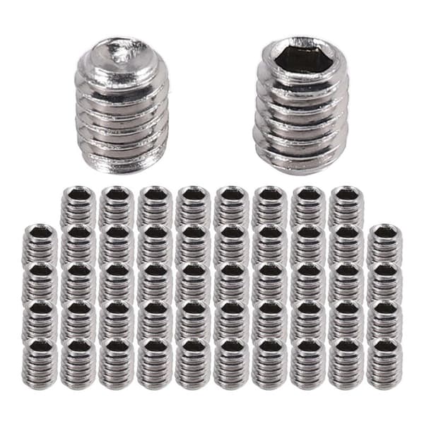 50 stk M2.5 x 3mm rustfrie sekskantskruer