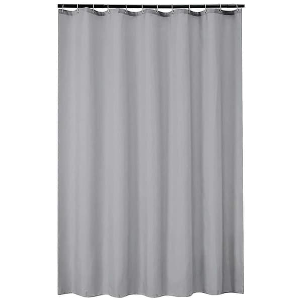 Grey Shower Curtain Fabric Solid Color Thickened Polyester Bathroom Partition Curtains and Door Curtains