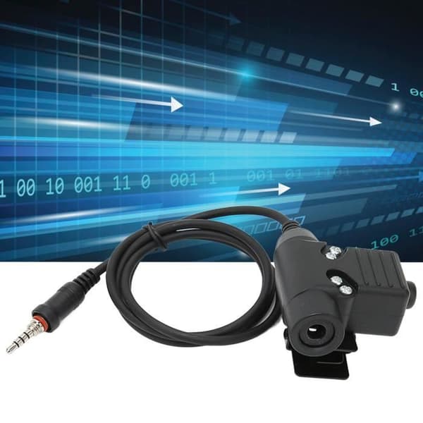 HURRISE U94 PTT-adapter til U94 PTT-adapter til radioadapterforbindelse til Vertex VX‑6R QCS video og lyd