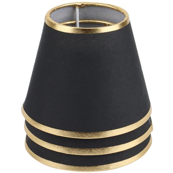 Bubble Fabric Lampshade Simple Lampshade Ceiling Lamp Cover Light Accessory for E14 - Black