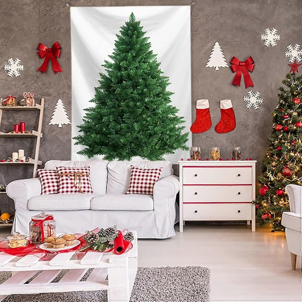 Juletreteppe Juletreteppe Stue Soverom Pynt Hjem Stue Vindusdekorasjon 95cmx73cm